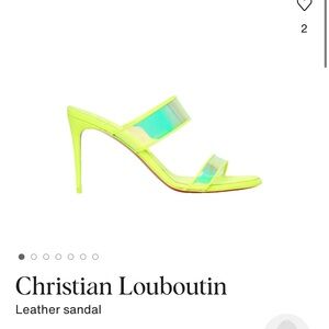 Christian Louboutin Just Loubi 85 vinyl and patent sandal size 40 (10)